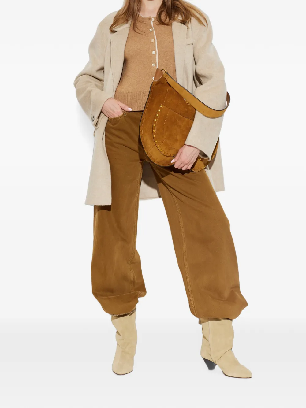 ISABEL MARANT Colbya oversized coat Beige
