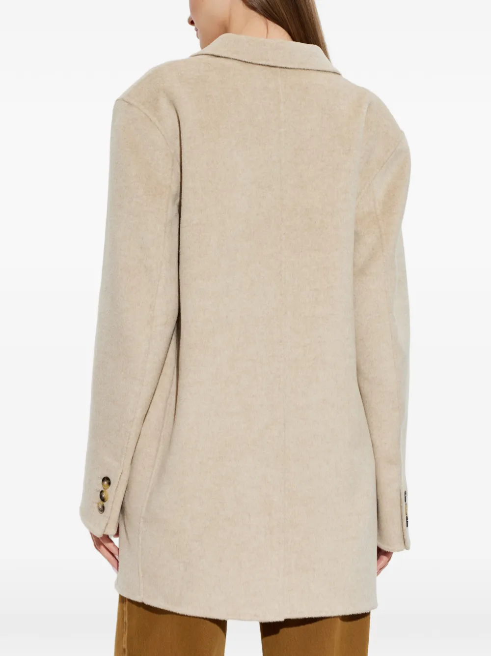 ISABEL MARANT Colbya oversized coat Beige