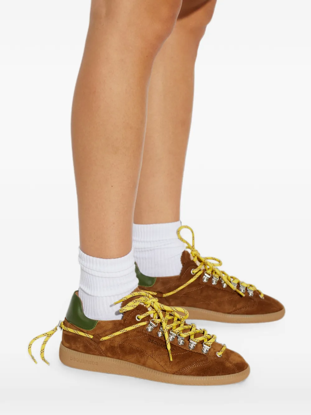 DSQUARED2 Rebel suede sneakers Bruin