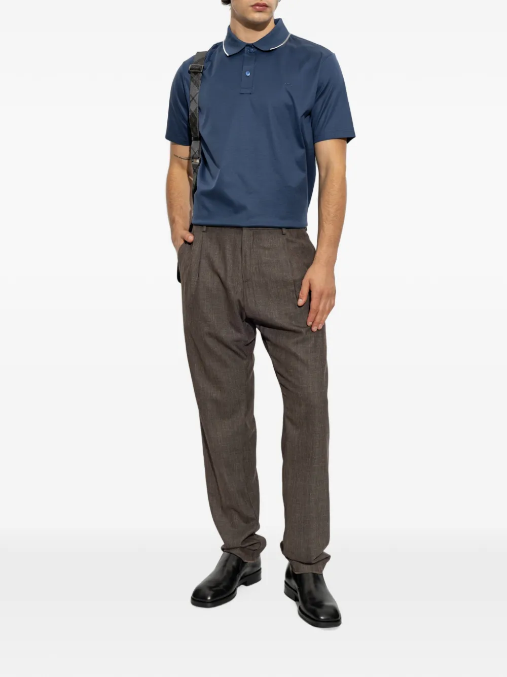 Paul & Shark Poloshirt met geborduurd logo Blauw