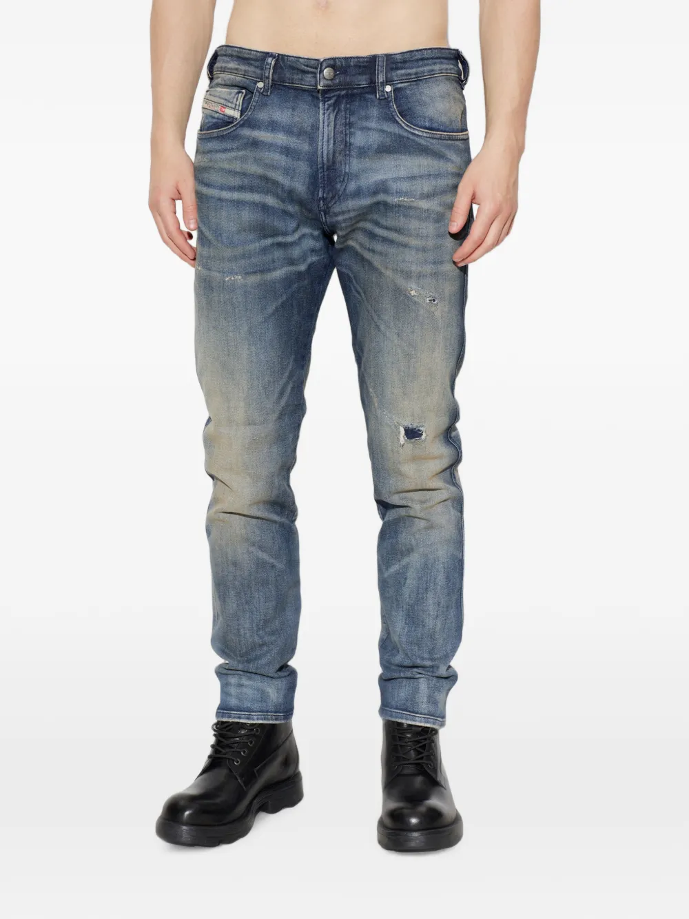 Diesel Jogg slim-fit jeans Blauw