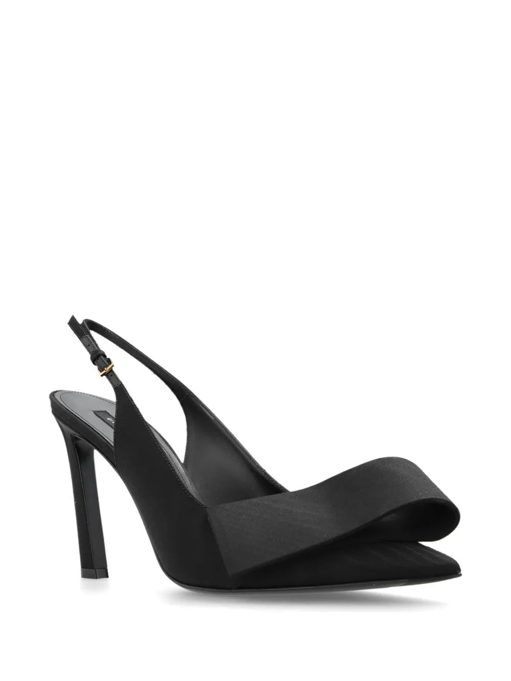 Givenchy Twisted Ribbon slingback pumps in moiré fabric Zwart
