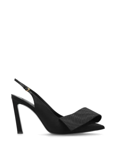 Givenchy Twisted Ribbon slingback pumps in moiré fabric