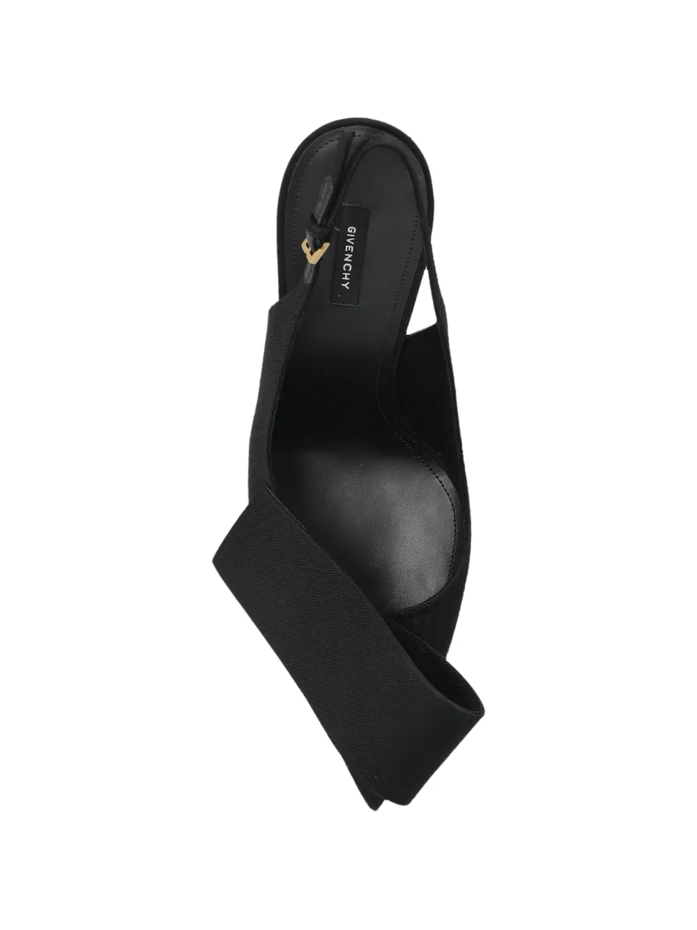 Givenchy Twisted Ribbon slingback pumps in moiré fabric Zwart