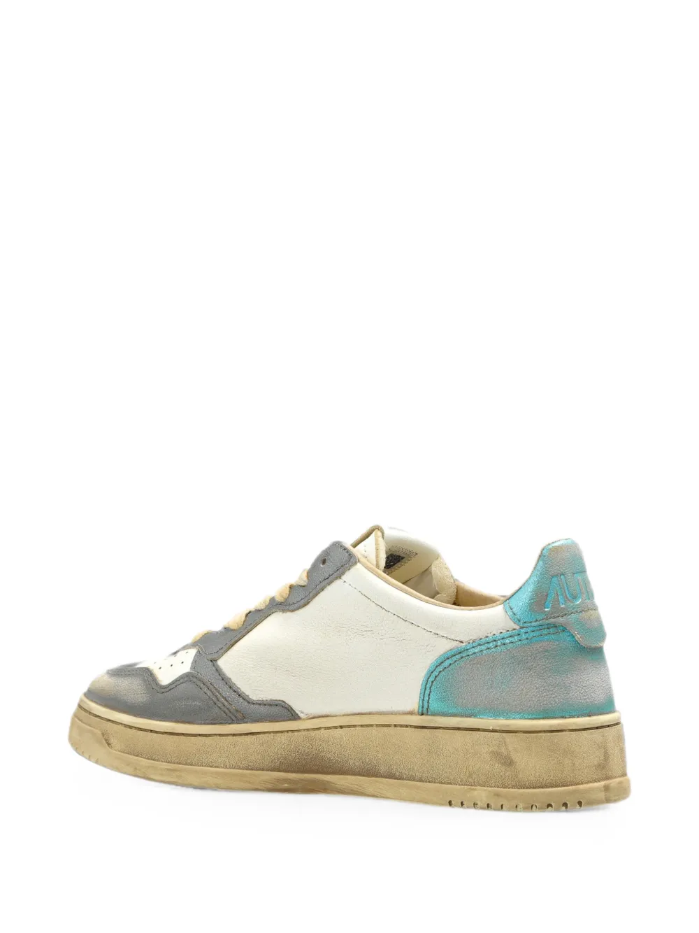 Autry Medalist Low Super Vintage leren sneakers Wit