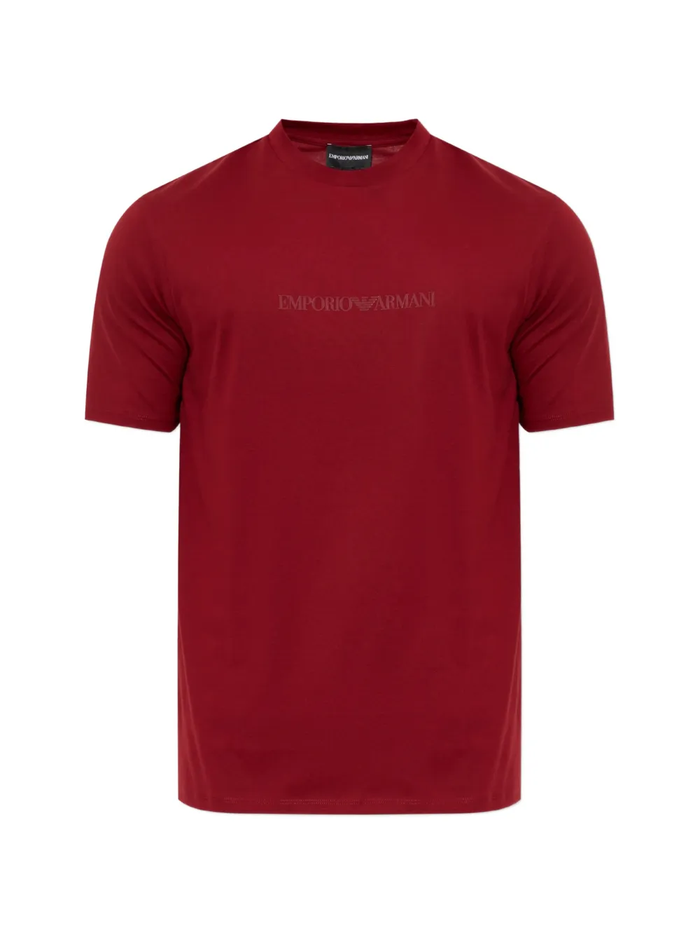 Emporio Armani T-shirt Essential slim-fit in pima-cotton jersey - Rosso