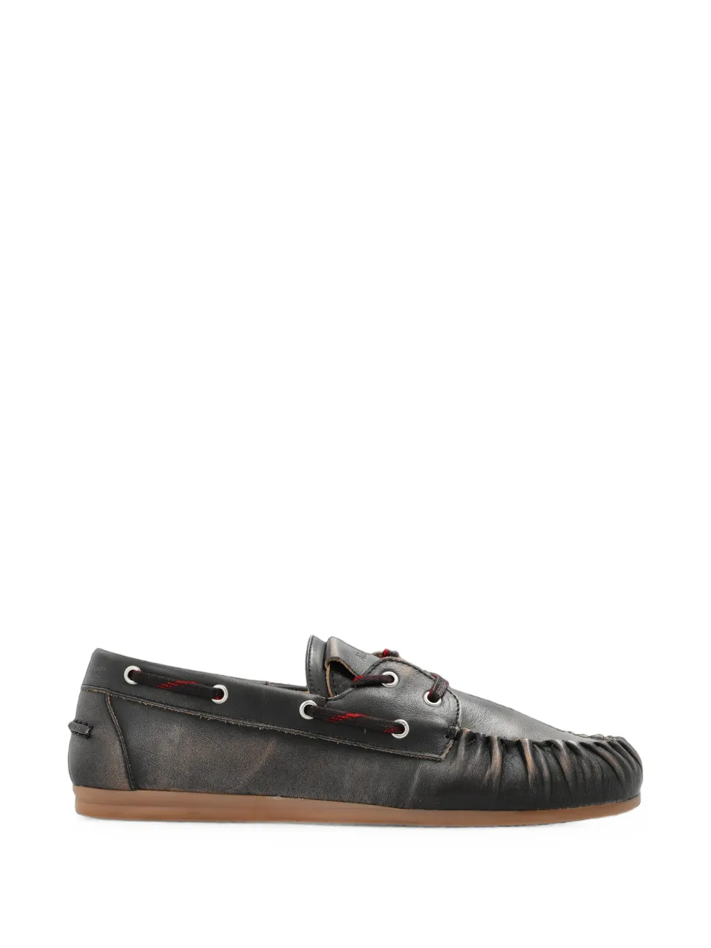 ALOHAS Rowan Sporty lace-up boat shoes - Marrone