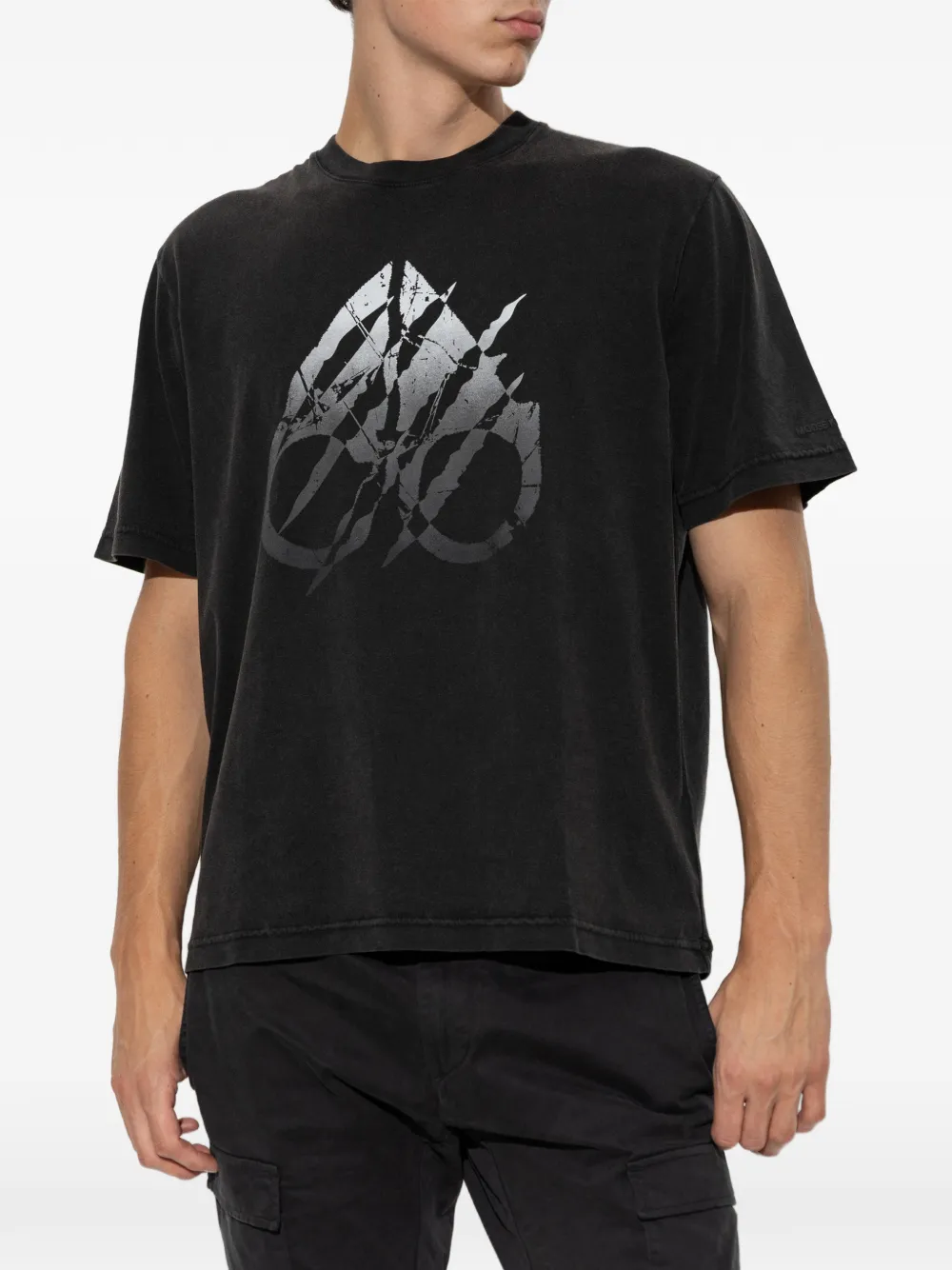 Moose Knuckles Katoenen T-shirt met logoprint Zwart