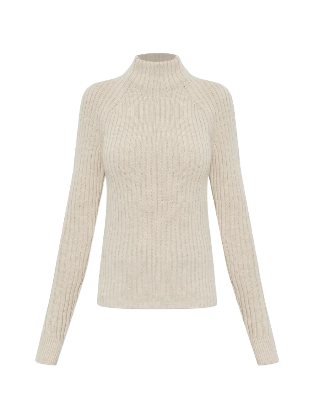 ISABEL MARANT Virginia pullover ribbed merino wool - Nude