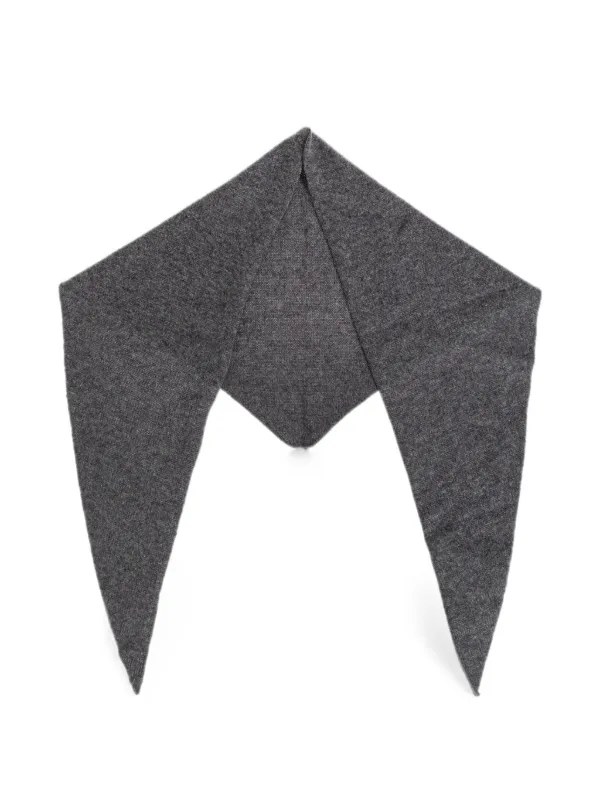 Lisa Yang Florianne Mélange-effect Scarf in Grey