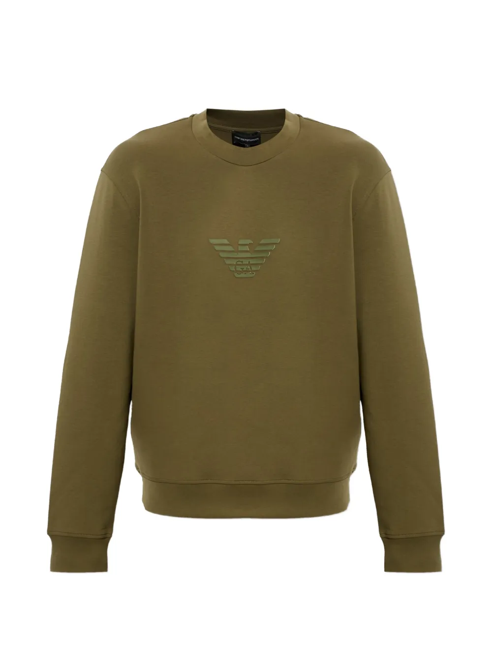 Emporio Armani sweatshirt essential in cotton double jersey - Verde