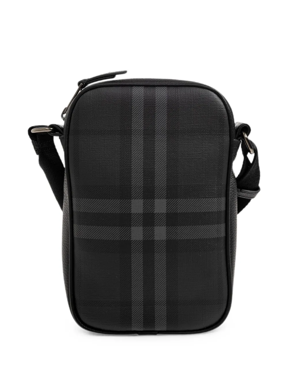 Burberry City Check mini-crossbodytas Zwart
