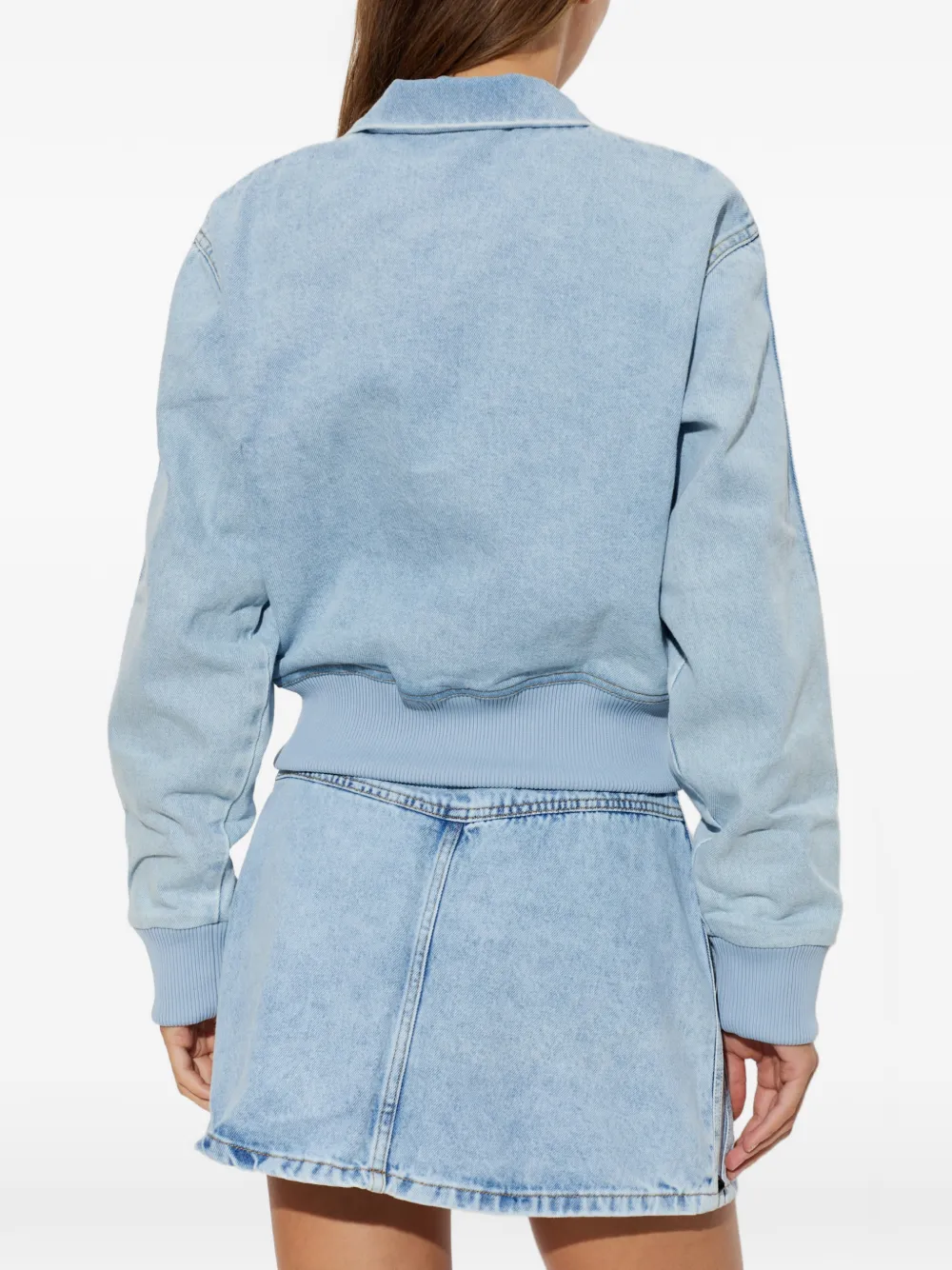 adidas Firebird denim tracktop Blauw