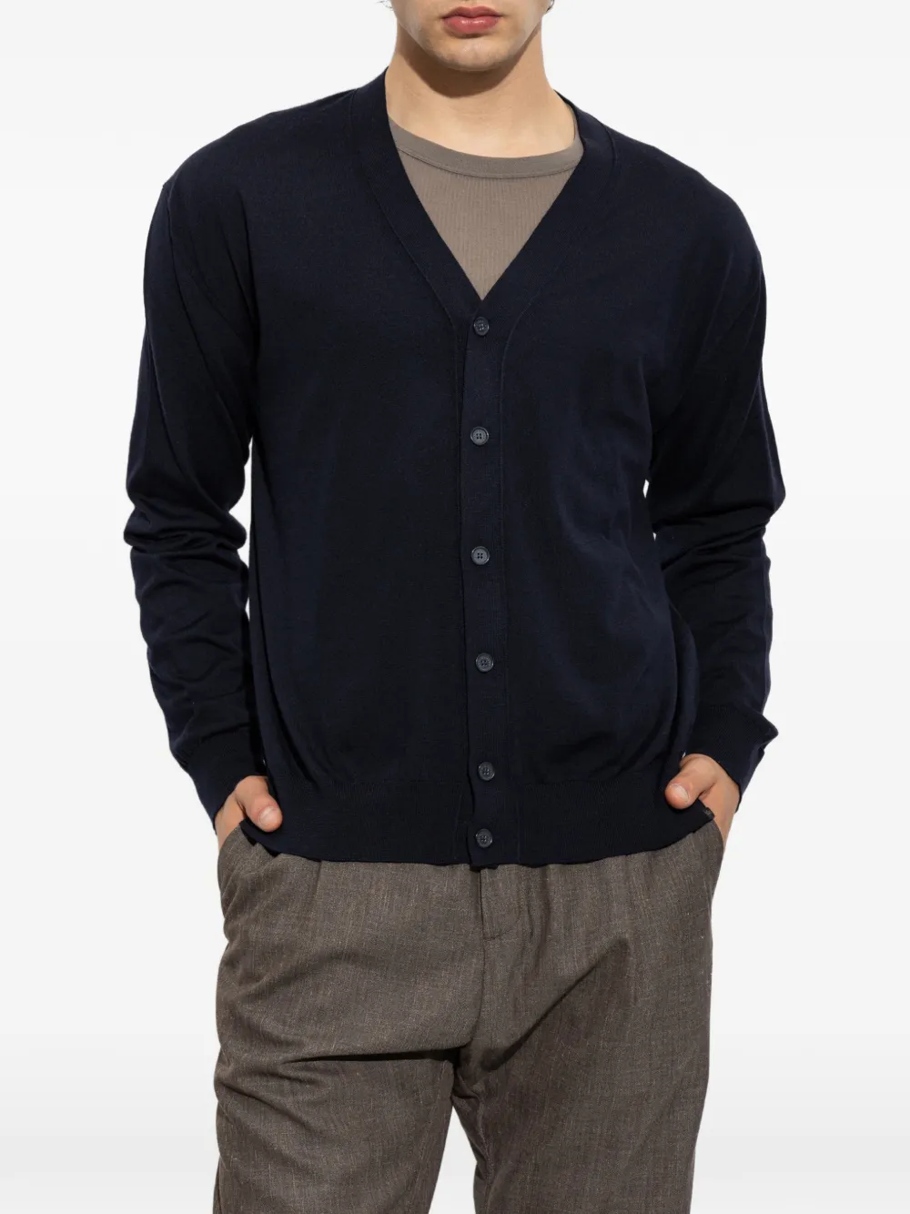 Paul & Shark Wollen vest met V-hals Blauw