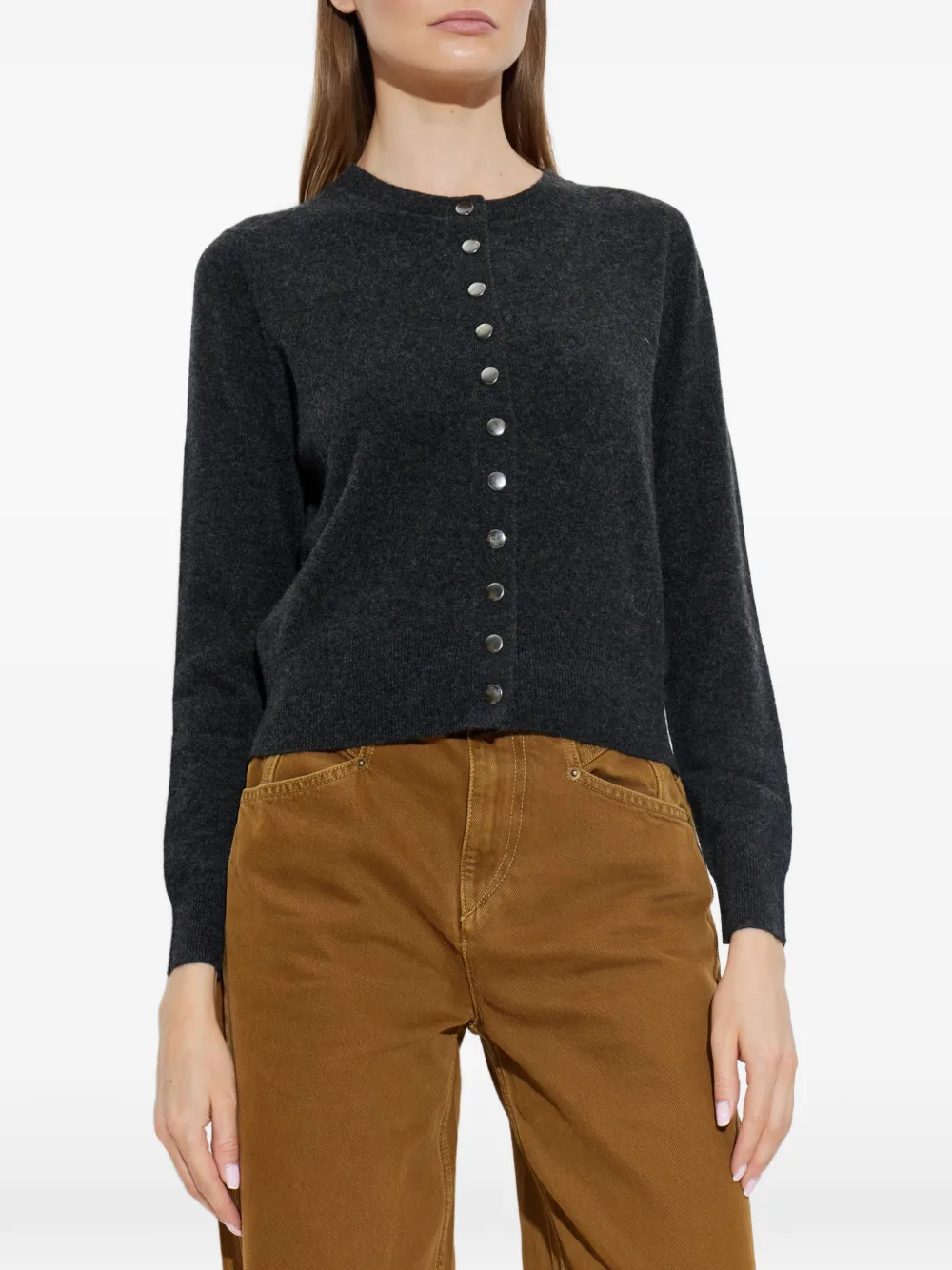 ISABEL MARANT Idesia vest met knopen Grijs