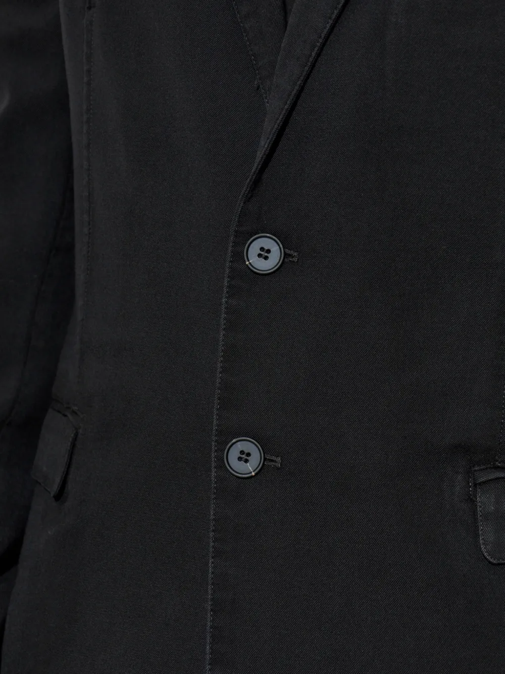 Diesel Blazer met knoopsluiting en logo-plakkaat Zwart
