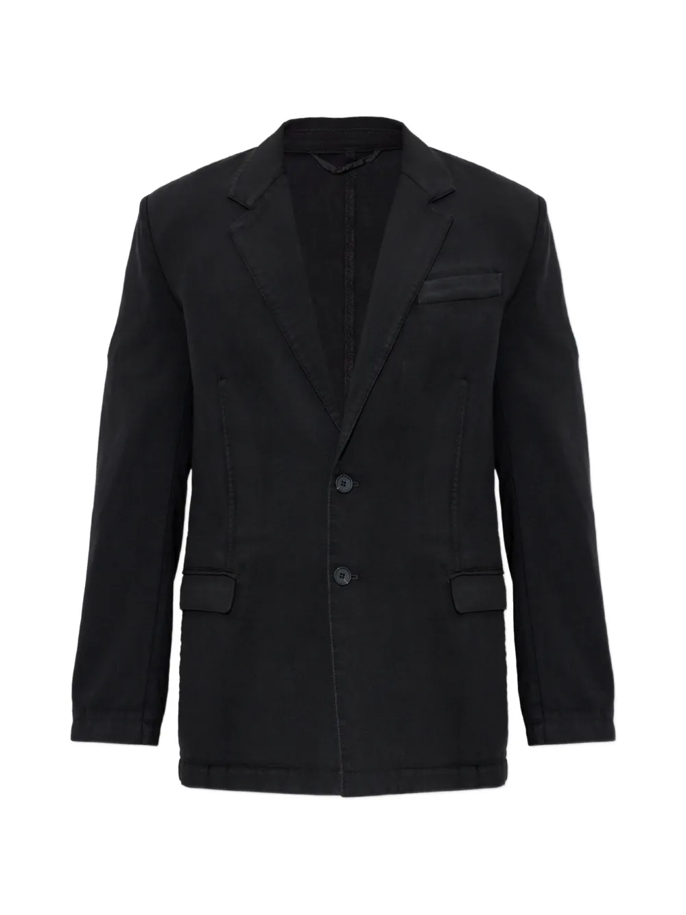 Diesel logo-plaque button-fastening blazer - Nero