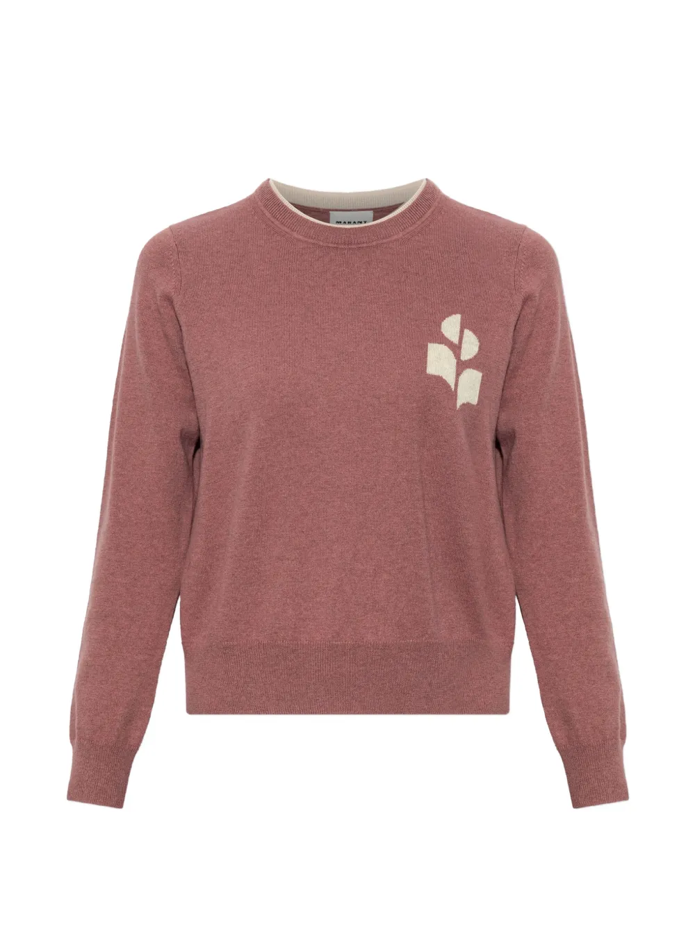 MARANT ÉTOILE Maglione con logo a intarsi - Rosa