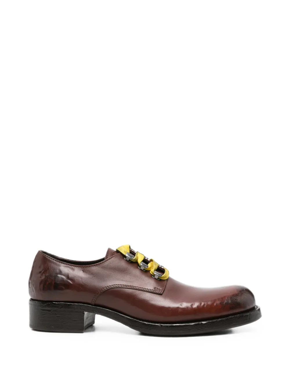 Prada leather lace-up shoes - Marrone