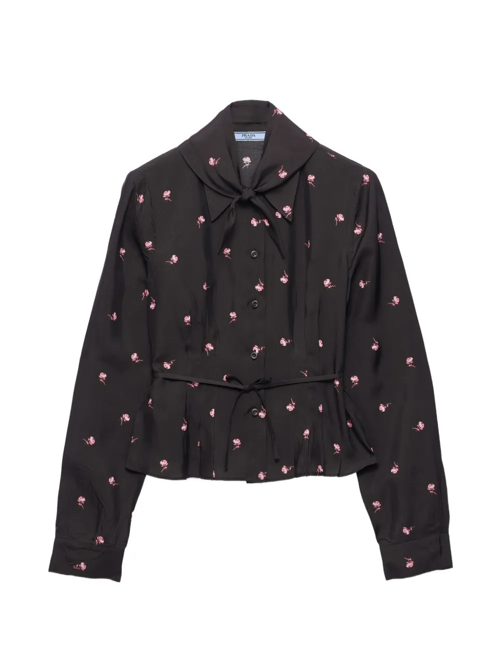 Prada washed silk shirt