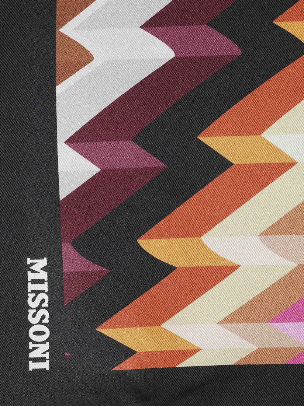 Missoni Sjaal met zigzagprint Zwart