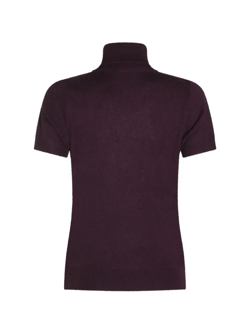 Allude short-sleeve roll-neck sweater