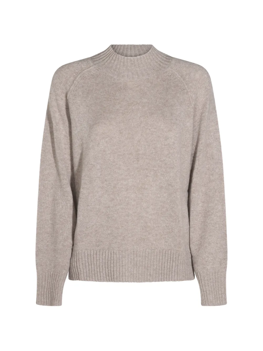 Allude ribbed-knit raglan-sleeve sweater - Nude