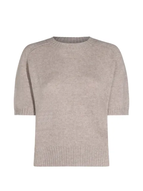 Allude short-sleeve cashmere top