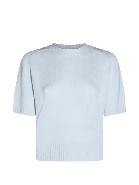 Allude short-sleeve cashmere top