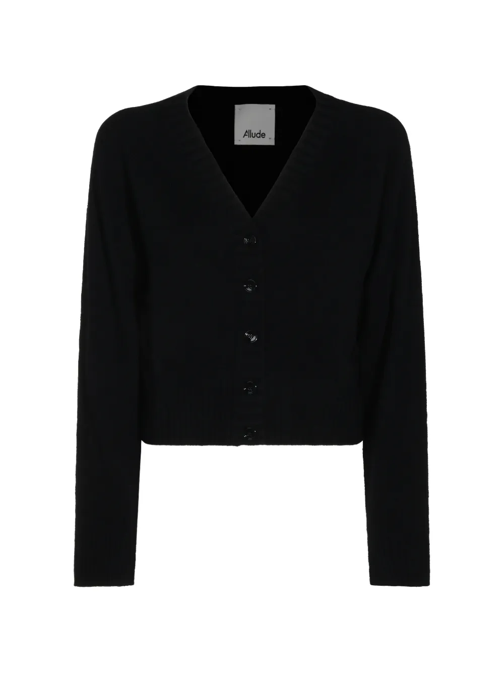 Allude V-neck cashmere cardigan - Schwarz