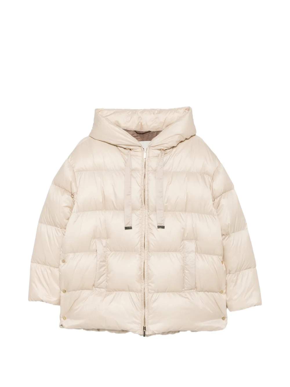 'S Max Mara quilted hooded jacket - Nude