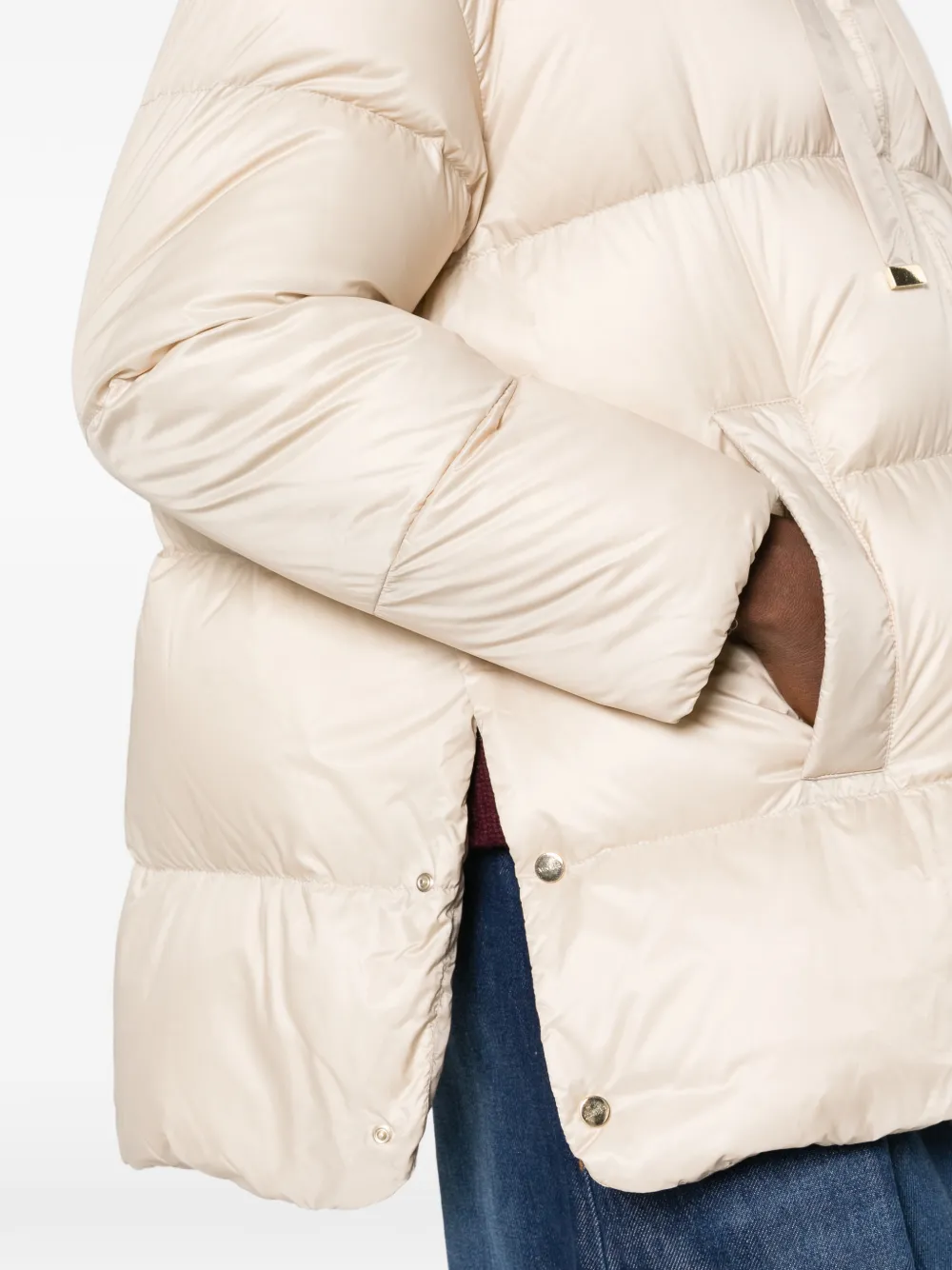'S Max Mara quilted hooded jacket Beige