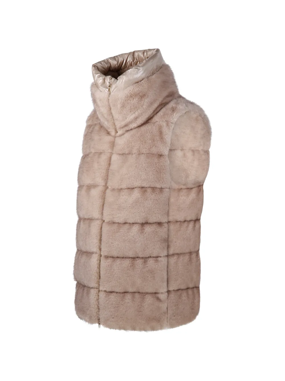 Herno Bodywarmer van imitatiebont Beige