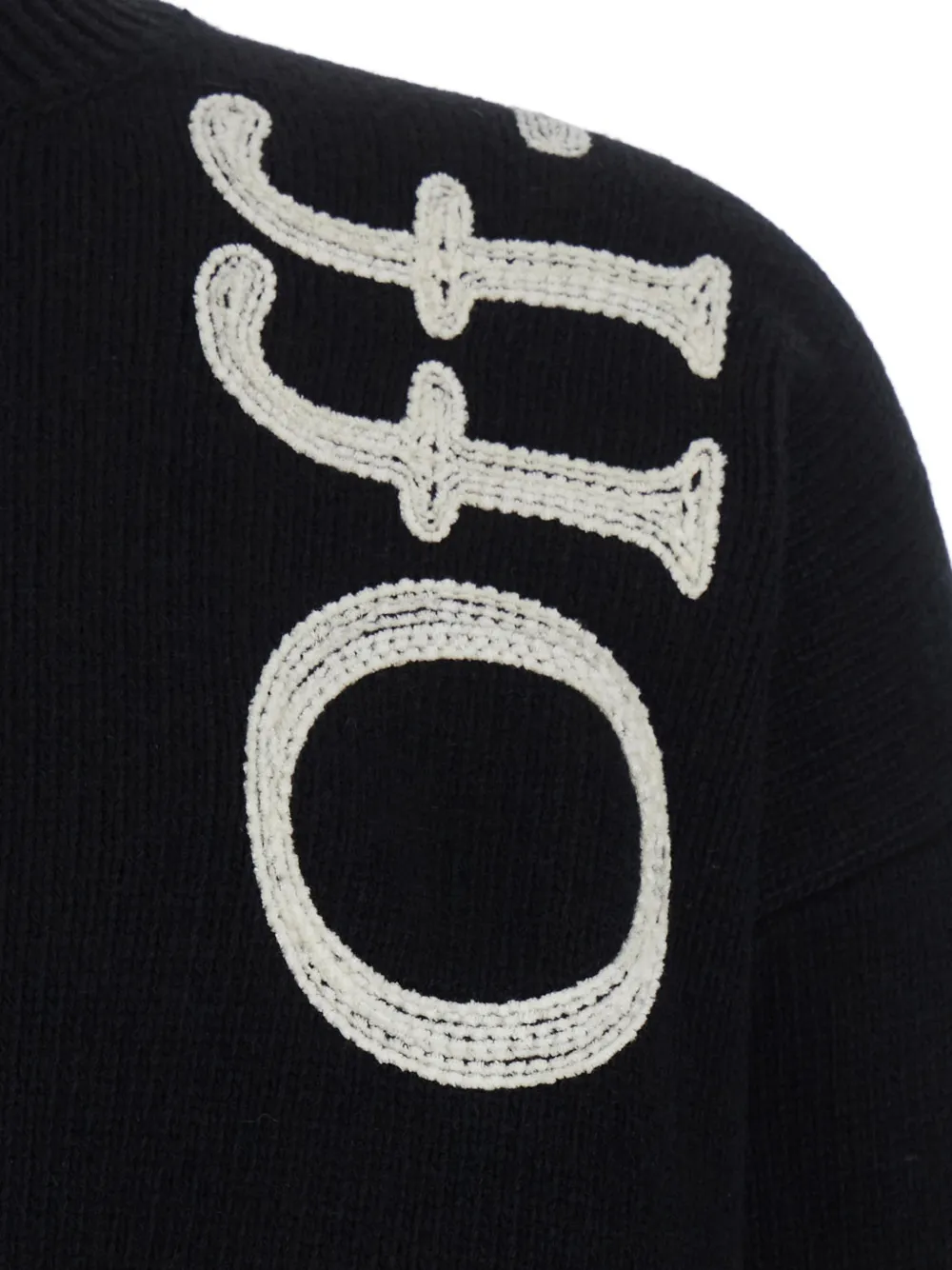 Off-White Trui met geborduurd logo Zwart
