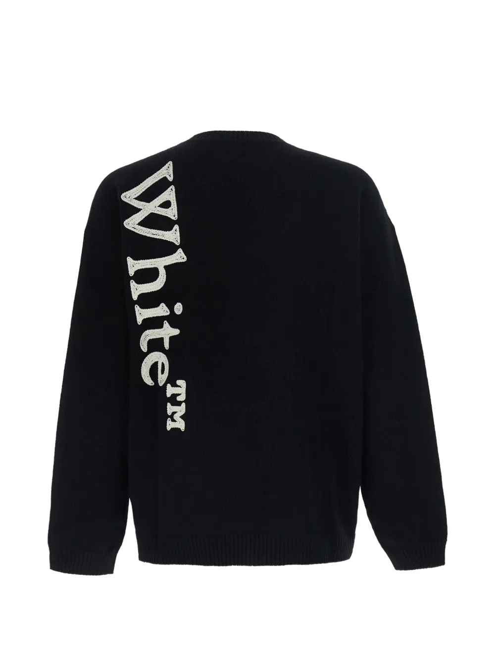 Off-White Trui met geborduurd logo Zwart
