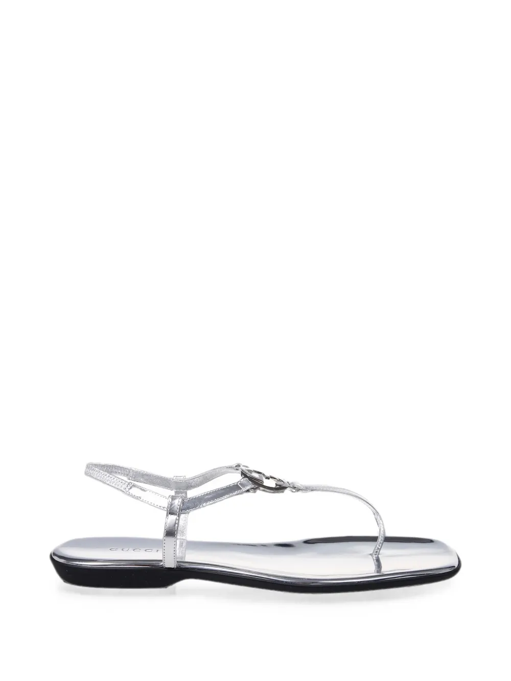 Gucci thong sandals with Interlocking G Zilver