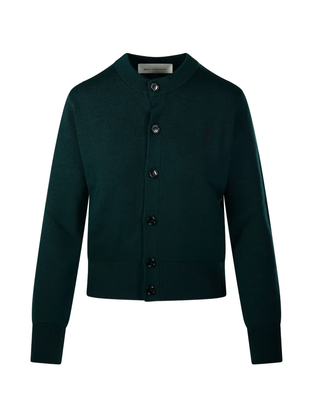 AMI Paris Ami de Coeur button-up cardigan - Grün