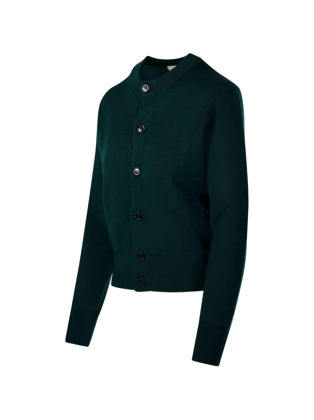 AMI Paris Ami de Coeur button-up vest Groen