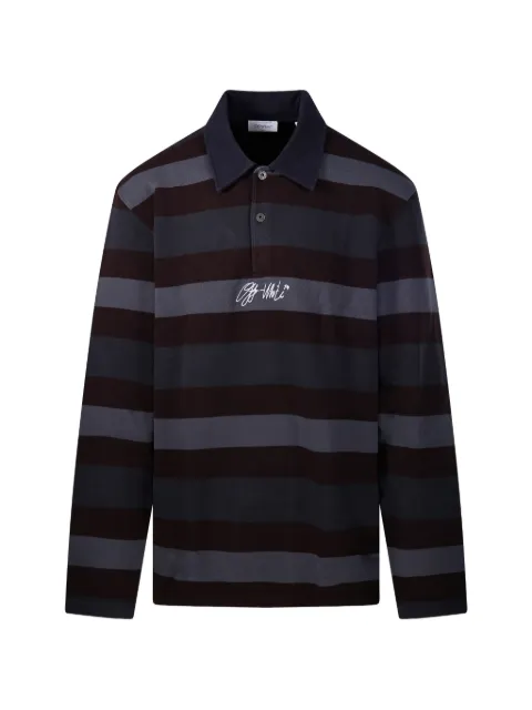 Off-White striped logo-embroidered sweater