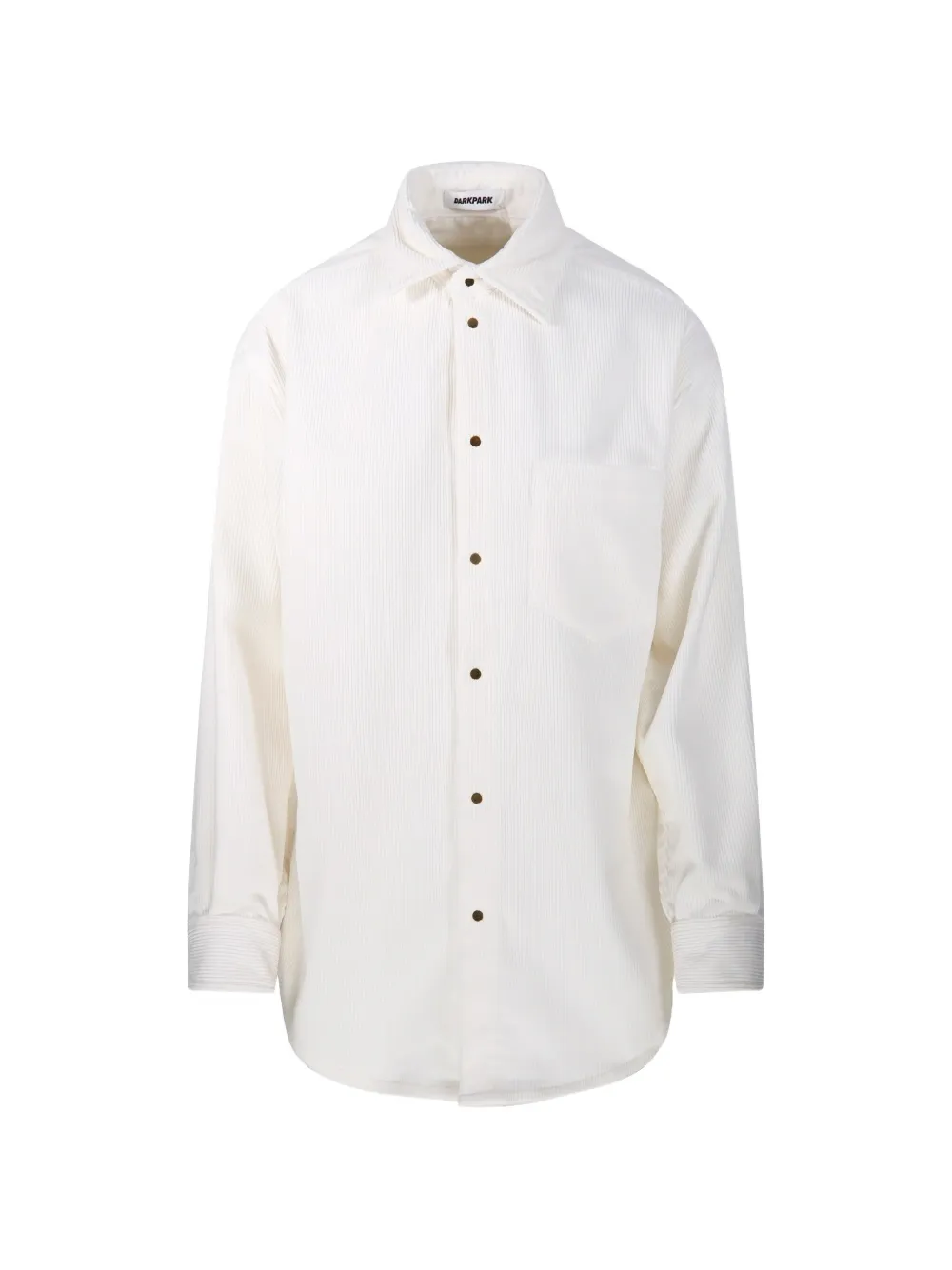 DARKPARK Anne corduroy chest-pocket shirt - Nude
