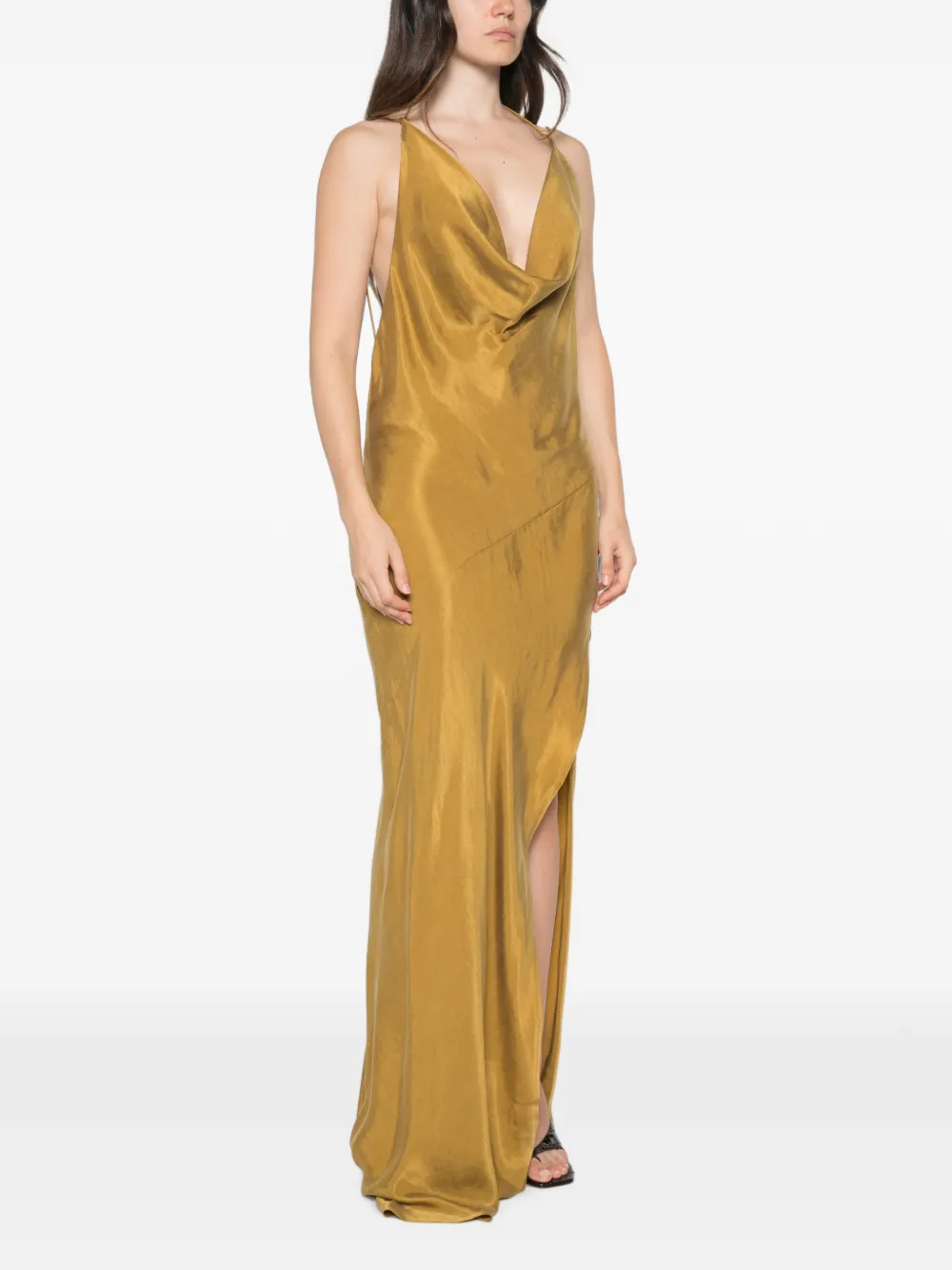 THE ANDAMANE Vera maxi-jurk Groen