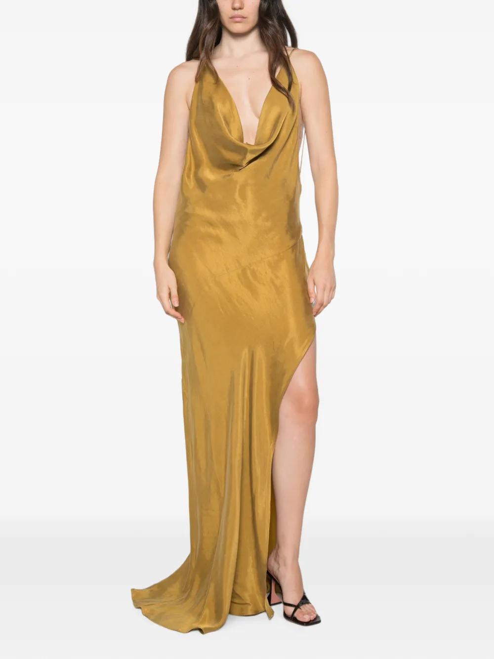 THE ANDAMANE Vera maxi-jurk Groen