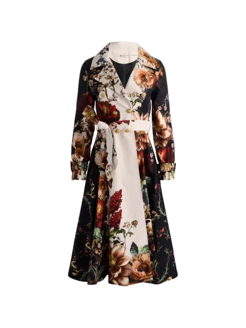 alice + olivia gabardina Ellie con estampado floral