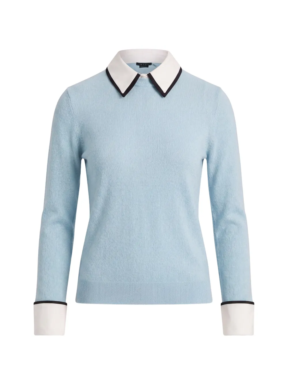 alice + olivia Porla double-collar sweater