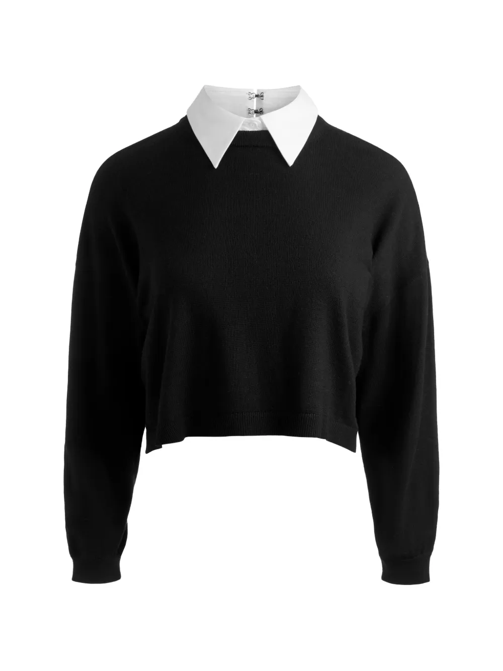 alice + olivia Rhett Pullover mit abnehmbarem Kragen - Schwarz
