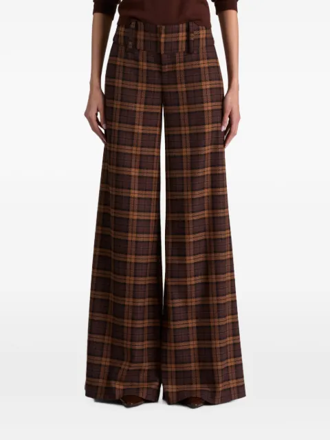 alice + olivia Olivia plaid trousers