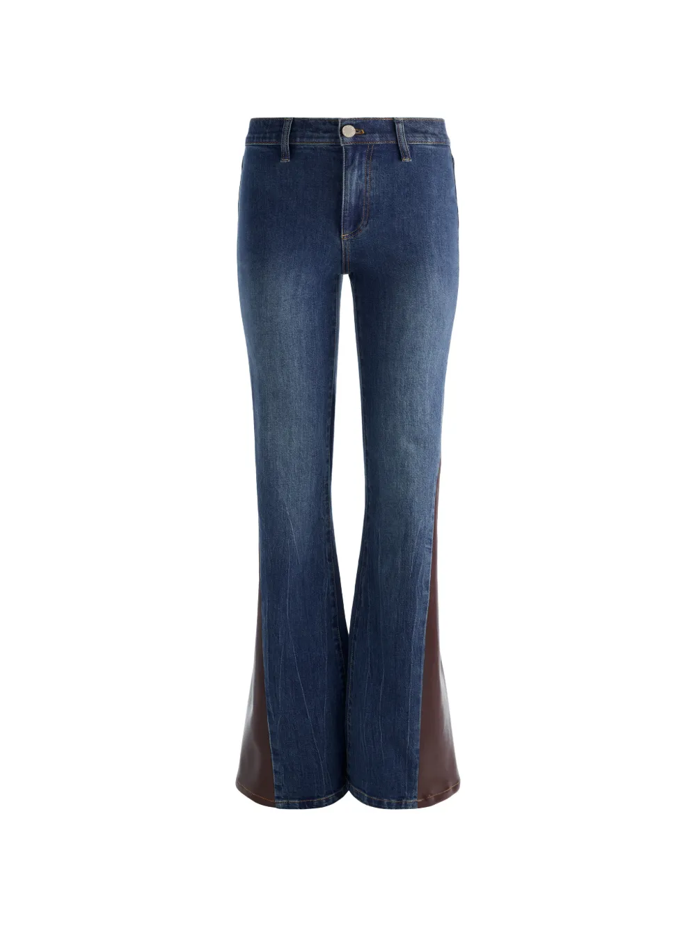 alice + olivia SB Godet Wide-Leg-Jeans - Blau