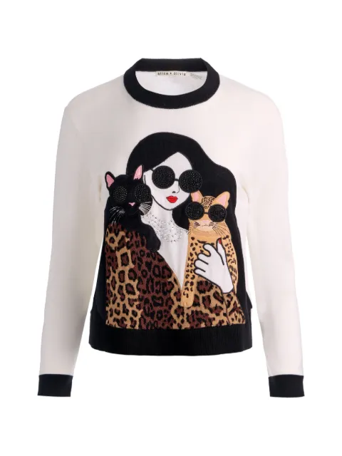 alice + olivia Gleeson Staceface sweater