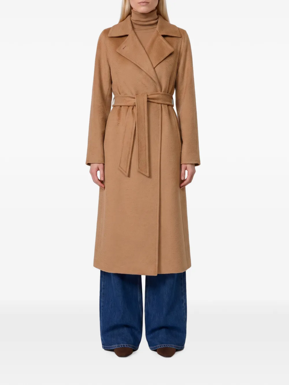 Max Mara Cappotto Manuela con cintura - Toni neutri