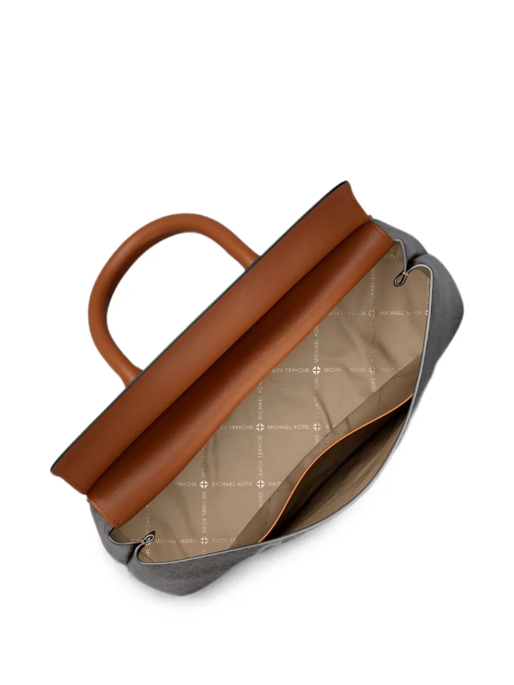 Michael Kors Landry kleine tas met monogram-print Bruin